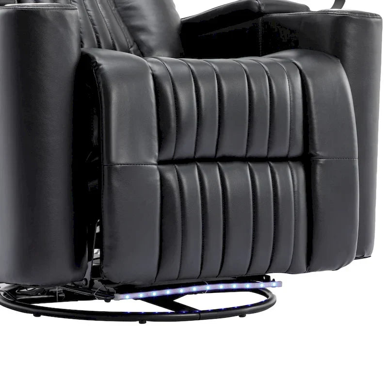 Fauteuil releveur électrique multifonction pivotant 270 pour home cinéma