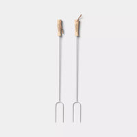 Lot de 2 pinces-bâtons à guimauve pour rôtir Gris - Threshold™