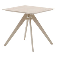 Ensemble table de jardin carrée + 2 chaises TERZANO Argile