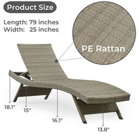 Chaise longue en osier toutes saisons - lot de 2