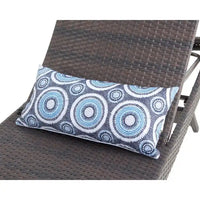 Chaise longue en osier toutes saisons - lot de 2
