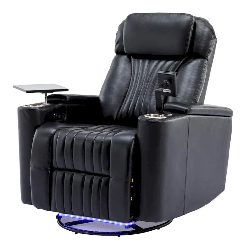 Fauteuil releveur électrique multifonction pivotant 270 pour home cinéma