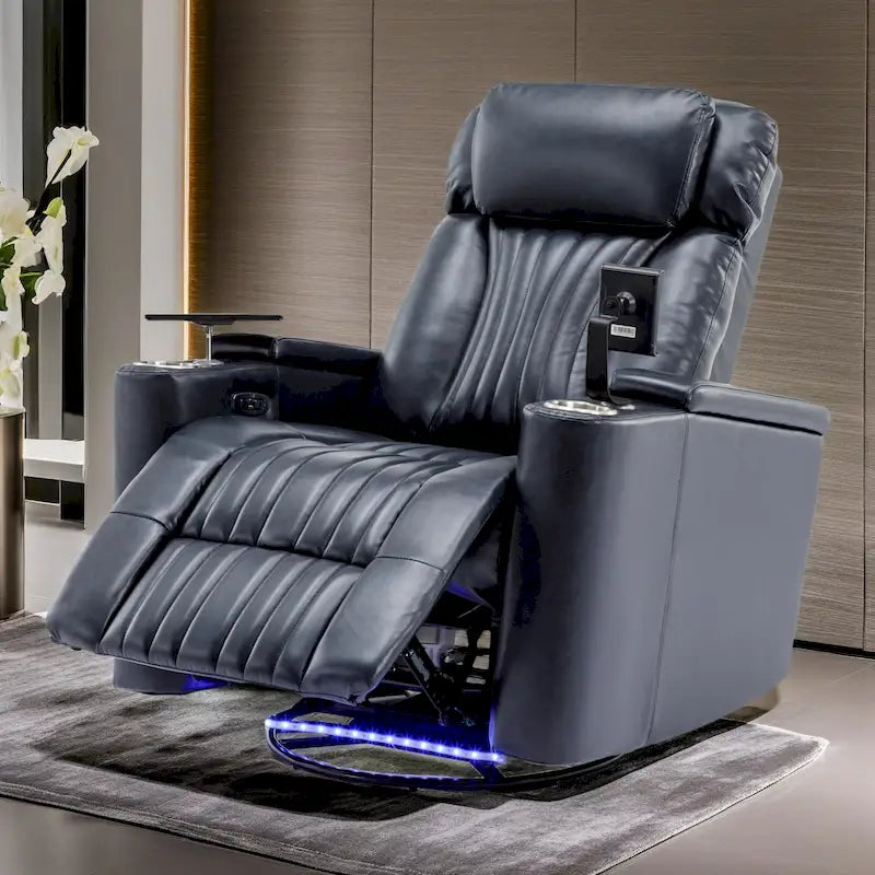 Fauteuil releveur électrique multifonction pivotant 270 pour home cinéma