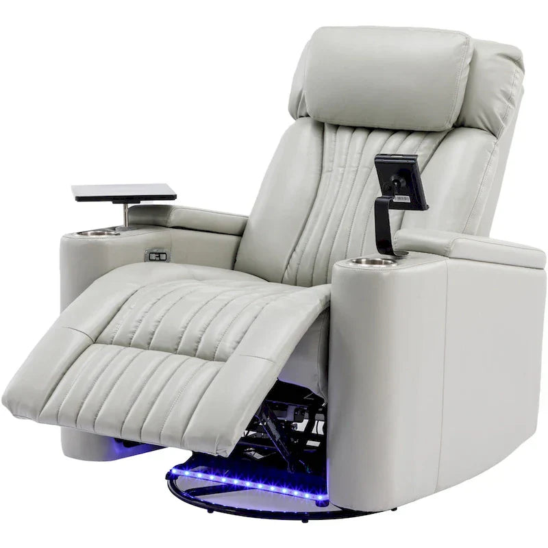 Fauteuil releveur électrique multifonction pivotant 270 pour home cinéma