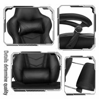 Chaise de Gaming ELECWISH avec Repose-pieds, Soutien Lombaire, Chaise d'Ordinateur Respirante avec Coussin à Ressorts Ensachés, Chaises pour Adultes