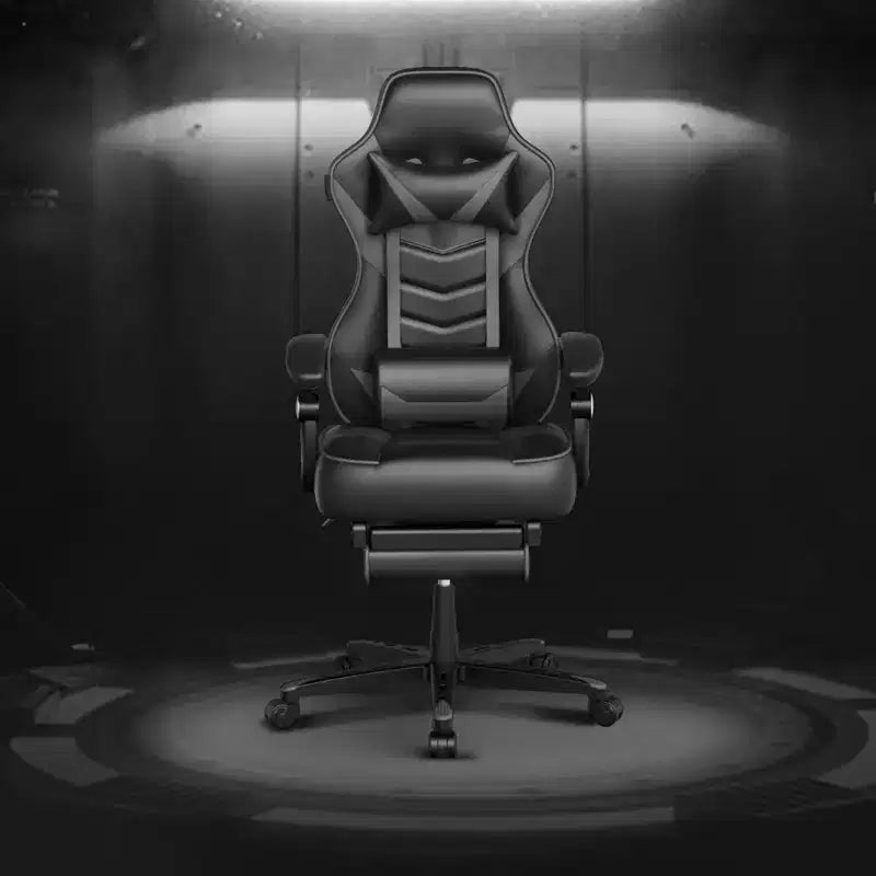 Chaise de Gaming ELECWISH avec Repose-pieds, Soutien Lombaire, Chaise d'Ordinateur Respirante avec Coussin à Ressorts Ensachés, Chaises pour Adultes