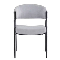 Christopher Knight Home Silas, chaises de salle à manger capitonnées avec accoudoirs et pieds en métal (Lot de 4)