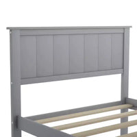 Lit plateforme Whisen Wood deux places avec tiroir de rangement