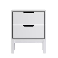 Flash Furniture table de chevet en bois Dallas, table d'appoint de chambre avec 2 tiroirs de rangement pour enfants
