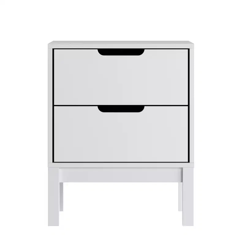 Flash Furniture table de chevet en bois Dallas, table d'appoint de chambre avec 2 tiroirs de rangement pour enfants