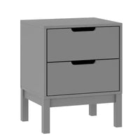 Flash Furniture table de chevet en bois Dallas, table d'appoint de chambre avec 2 tiroirs de rangement pour enfants