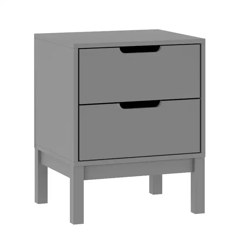 Flash Furniture table de chevet en bois Dallas, table d'appoint de chambre avec 2 tiroirs de rangement pour enfants