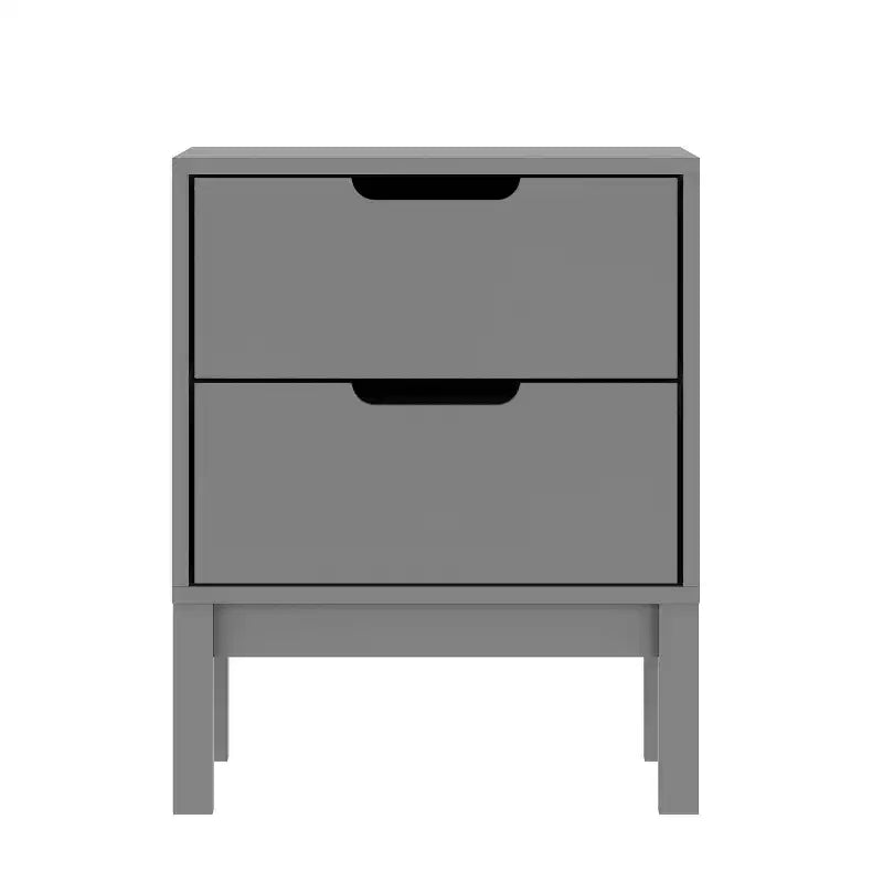 Flash Furniture table de chevet en bois Dallas, table d'appoint de chambre avec 2 tiroirs de rangement pour enfants