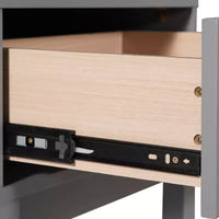 Flash Furniture table de chevet en bois Dallas, table d'appoint de chambre avec 2 tiroirs de rangement pour enfants