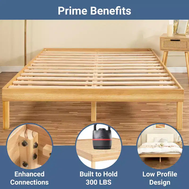 Home Imports Emporium - Lit plateforme en bois massif