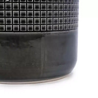 MAYEERTY Pot de Fleurs en Céramique 3 Pièces Jardinière Moderne Noire pour Patio Jardin et Rebords de Fenêtre