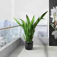 MAYEERTY Pot de Fleurs en Céramique 3 Pièces Jardinière Moderne Noire pour Patio Jardin et Rebords de Fenêtre