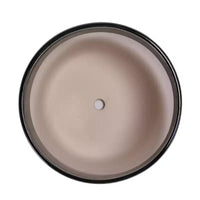 MAYEERTY Pot de Fleurs en Céramique 3 Pièces Jardinière Moderne Noire pour Patio Jardin et Rebords de Fenêtre
