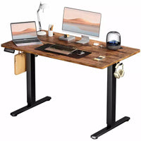 Bureau ergonomique réglable en hauteur avec support en T en métal Postes de travail informatiques modernes