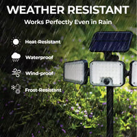 Bell and Howell Solar Lights Lampe solaire d'extérieur Bionic, projecteur LED impermeable à detecteur de mouvement