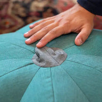 Pouf Citrouille Jaxx - Ottomane de luxe pour la décoration d'automne et d'Halloween