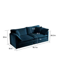 Ensemble salon chic en chenille : canapé 2 places et fauteuil