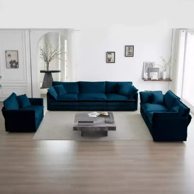 Sectionnel contemporain 3 pièces - Surdimensionné, assises profondes, style moderne