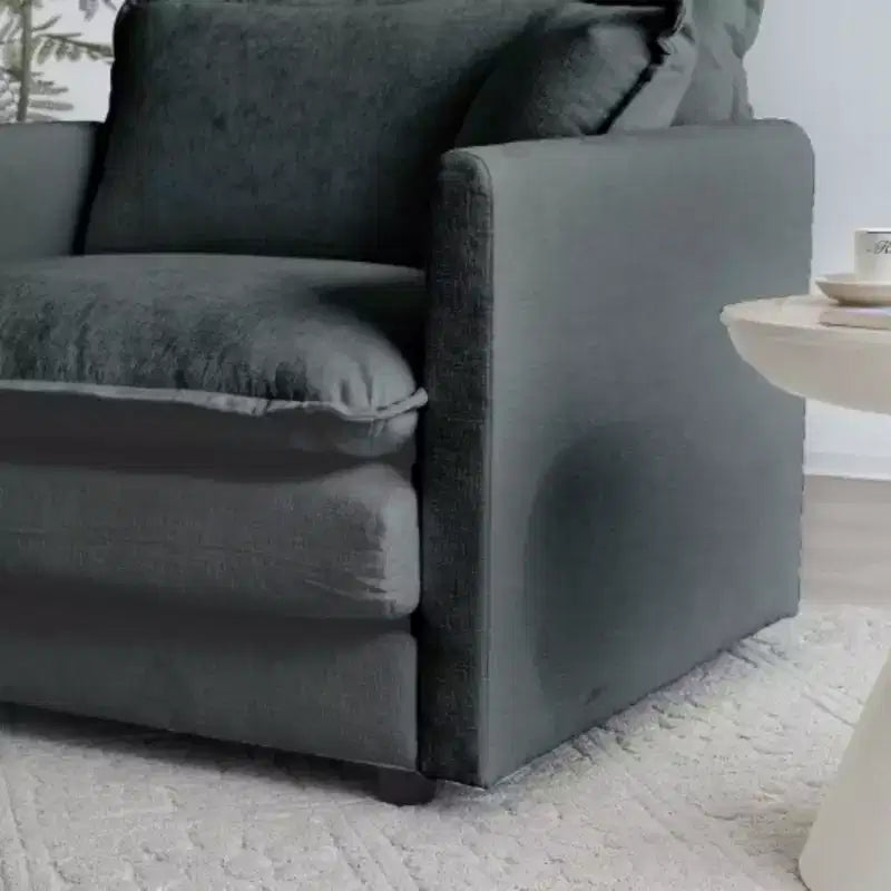 Ensemble canapé moderne pour salon, ensemble de 2 canapés en chenille, ensemble canapé 2+3 places à assise profonde