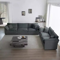 Ensemble canapé moderne pour salon, ensemble de 2 canapés en chenille, ensemble canapé 2+3 places à assise profonde