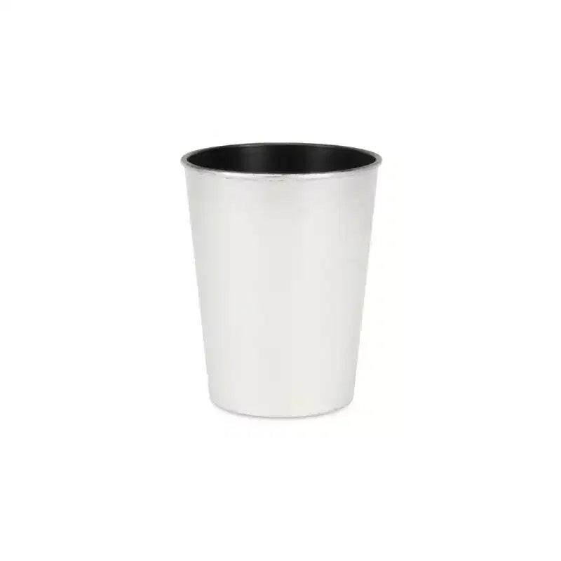 HomeRoots Pot jardinière rond 5 argenté en plastique recyclé, intérieur extérieur