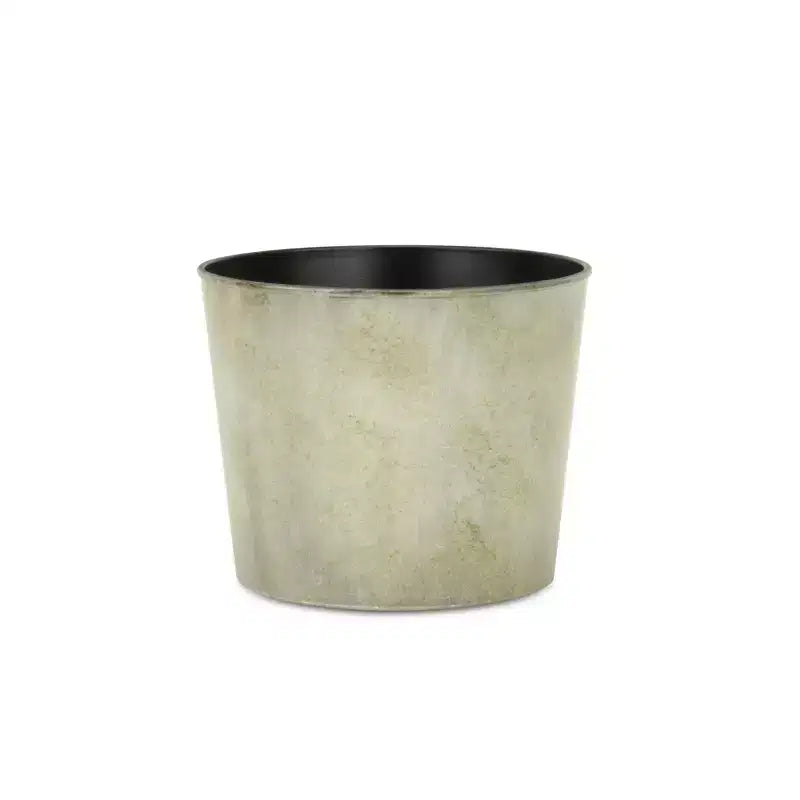 HomeRoots Pot de pépinière rond 7 gris en plastique recyclé, intérieur extérieur