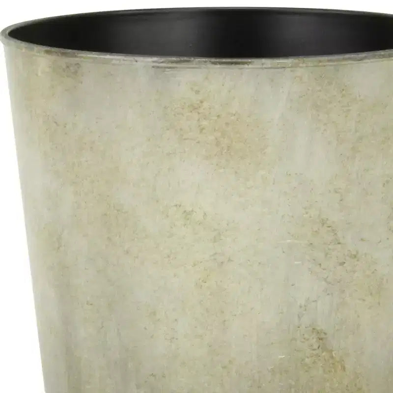 HomeRoots Pot de pépinière rond 7 gris en plastique recyclé, intérieur extérieur