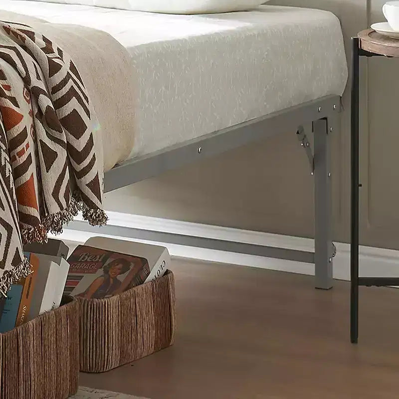 Kings Brand Furniture Lit de jour Twin en métal avec lit gigogne escamotable à roulettes - solution élégante et peu encombrante robuste