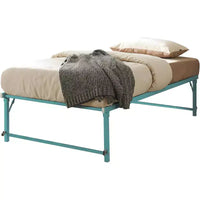 Kings Brand Furniture Lit de jour Twin en métal avec lit gigogne escamotable à roulettes - solution élégante et peu encombrante robuste