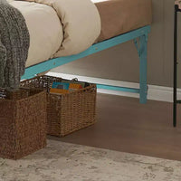 Kings Brand Furniture Lit de jour Twin en métal avec lit gigogne escamotable à roulettes - solution élégante et peu encombrante robuste