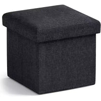 Ornavo Home Pouf de rangement pliable carré de 30,5 cm