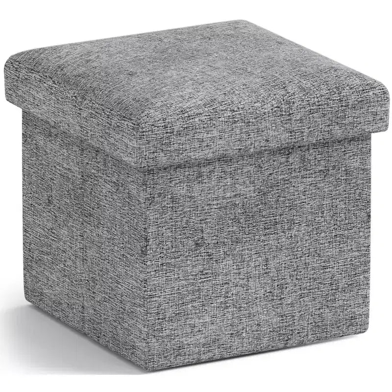 Ornavo Home Pouf de rangement pliable carré de 30,5 cm