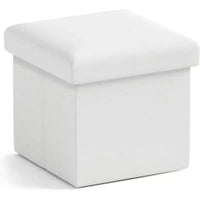 Ornavo Home Pouf de rangement pliable carré de 30,5 cm