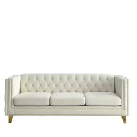 Ensemble canapé en velours 3 places et 2 places Elegant Living Spaces