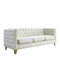 Ensemble canapé en velours 3 places et 2 places Elegant Living Spaces