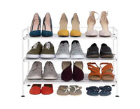 Seville Classics rack à chaussures robuste en métal à 3 niveaux en résine 12 paires