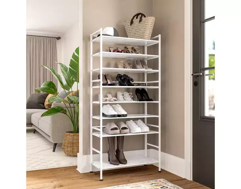 Seville Classics rack à chaussures robuste en métal à 3 niveaux en résine 12 paires