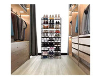 Seville Classics rack à chaussures robuste en métal à 3 niveaux en résine 12 paires