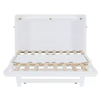 Lit escamotable Queen Size Whisen Modern Design, repliable en armoire avec pieds en fer
