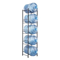 VEVOR support à bonbonnes d'eau à 5 niveaux, support pour bonbonne d'eau de 5 gallons, rack à bouteilles d'eau simple rangée pour 5 bouteilles, rack robuste à bonbonnes d'eau
