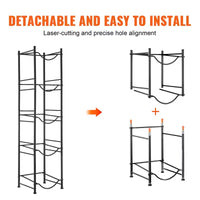 VEVOR support à bonbonnes d'eau à 5 niveaux, support pour bonbonne d'eau de 5 gallons, rack à bouteilles d'eau simple rangée pour 5 bouteilles, rack robuste à bonbonnes d'eau