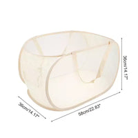 Unique Bargains Panier à Linge Pliant Simple Couche 22,83x14,17x14,17 1 Pièce