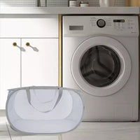 Unique Bargains Panier à Linge Pliant Simple Couche 22,83x14,17x14,17 1 Pièce