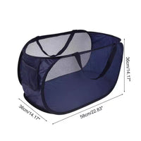 Unique Bargains Panier à Linge Pliant Simple Couche 22,83x14,17x14,17 1 Pièce
