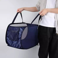 Unique Bargains Panier à Linge Pliant Simple Couche 22,83x14,17x14,17 1 Pièce